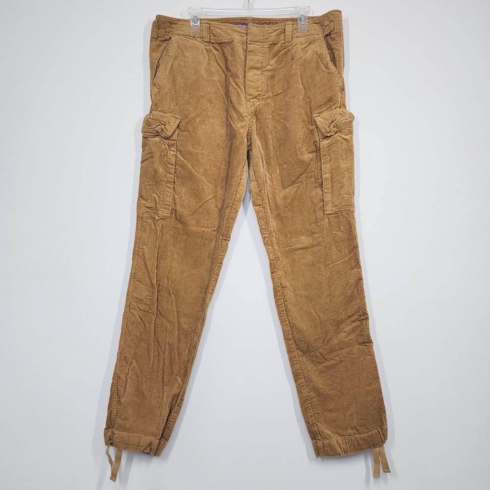 Ralph Lauren Purple Label Cargo Pants Mens 36 Brown Corduroy Italy Utilitarian